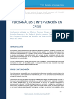 PSY480 - S3 - E - Pa Int Cris PSICOANALISIS E INTERVENCION EN CRISIS
