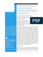 Impact of Environmental Factors On Pavement Performance in The Absence of Heavy Loads