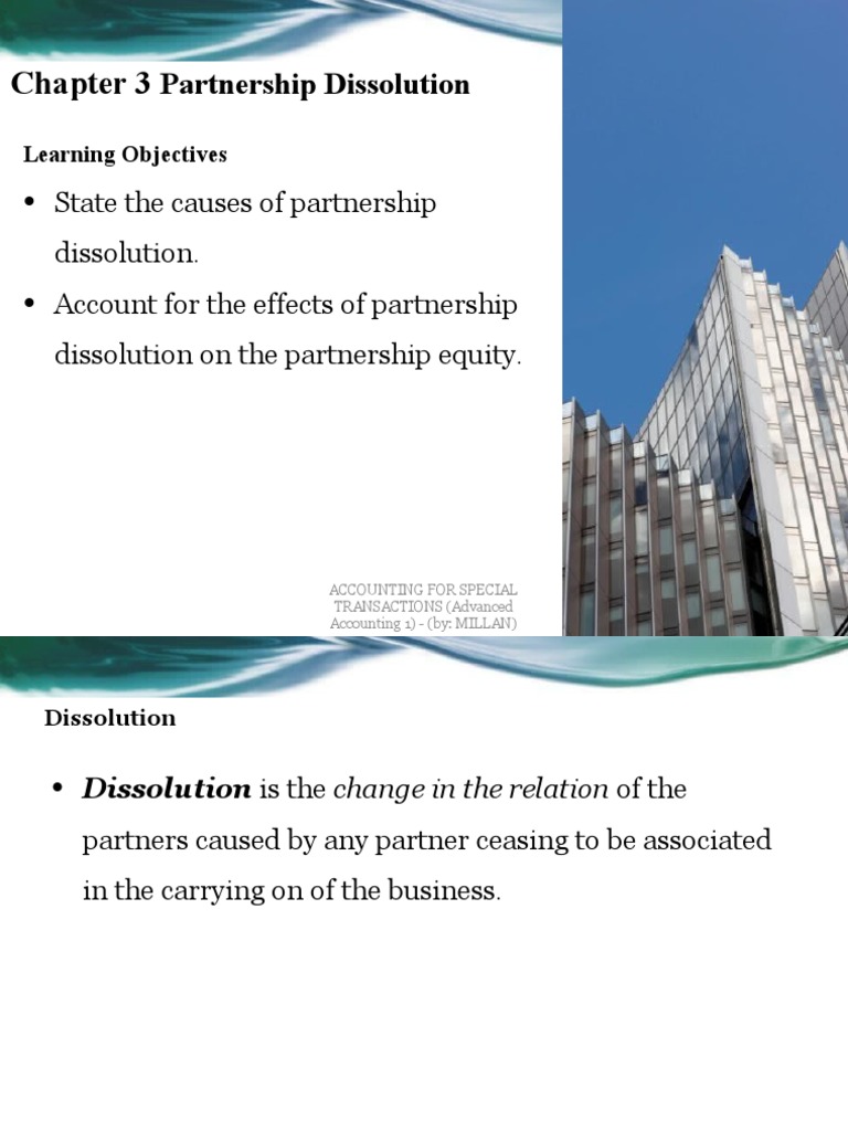 Dissolution And Liquidation Pdf Partnership Liquidation