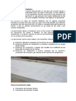PDF Pavimento Rigido y Tipos de Pavimentos Rigidos