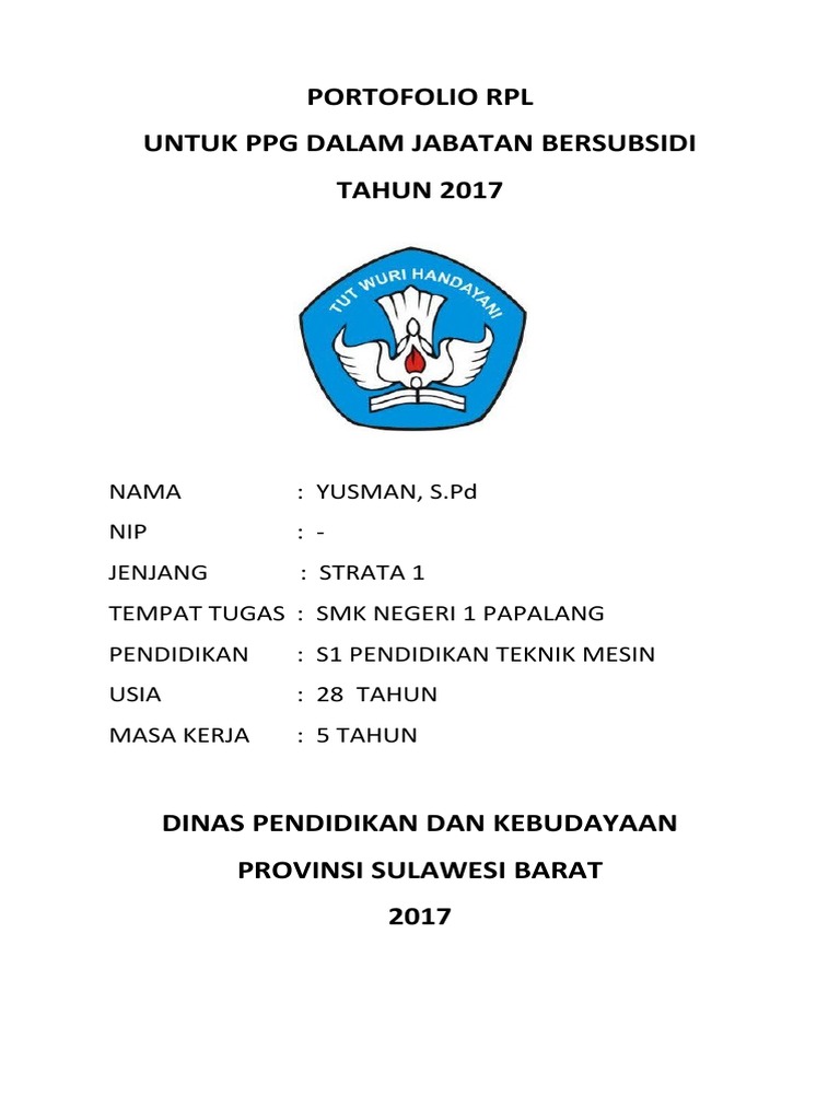 Sampul Portofolio RPL | PDF