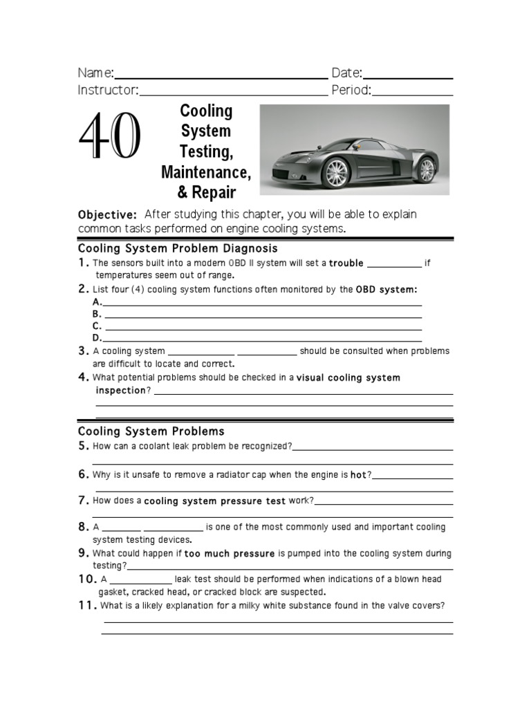 Engine Cooling System Maintenance Guide | PDF | Leak | Heating ...