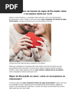 Como conquistar um homem do signo de Escorpião 