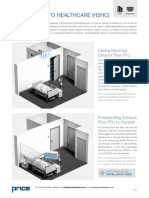 Hotel/Dorm To Healthcare (H2Hc) : Ceiling Mounted Exhaust Flow FFU