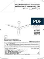 N56LG - Operating and Installation Instructions-Ceiling Fan
