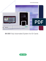 IH-500 Fully Automated System For ID-Cards: Immunohematology