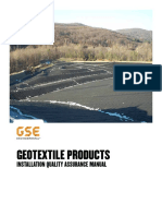 Geotextile Products: Installation Quality Assurance Manual