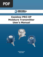 Easidew PRO XP Moisture Transmitter User's Manual: 97442 Issue 6 May 2019