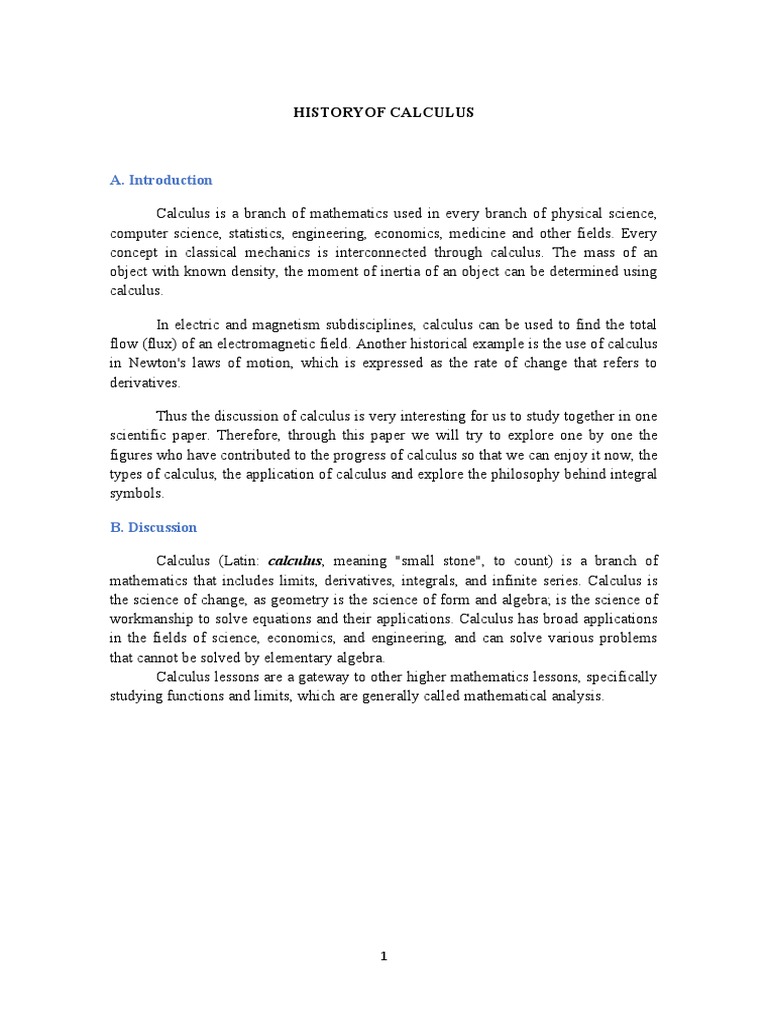 Calculus: A Historical Journey | PDF | Calculus | Integral