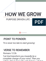 How We Grow: Purpose Driven Life - Day 23