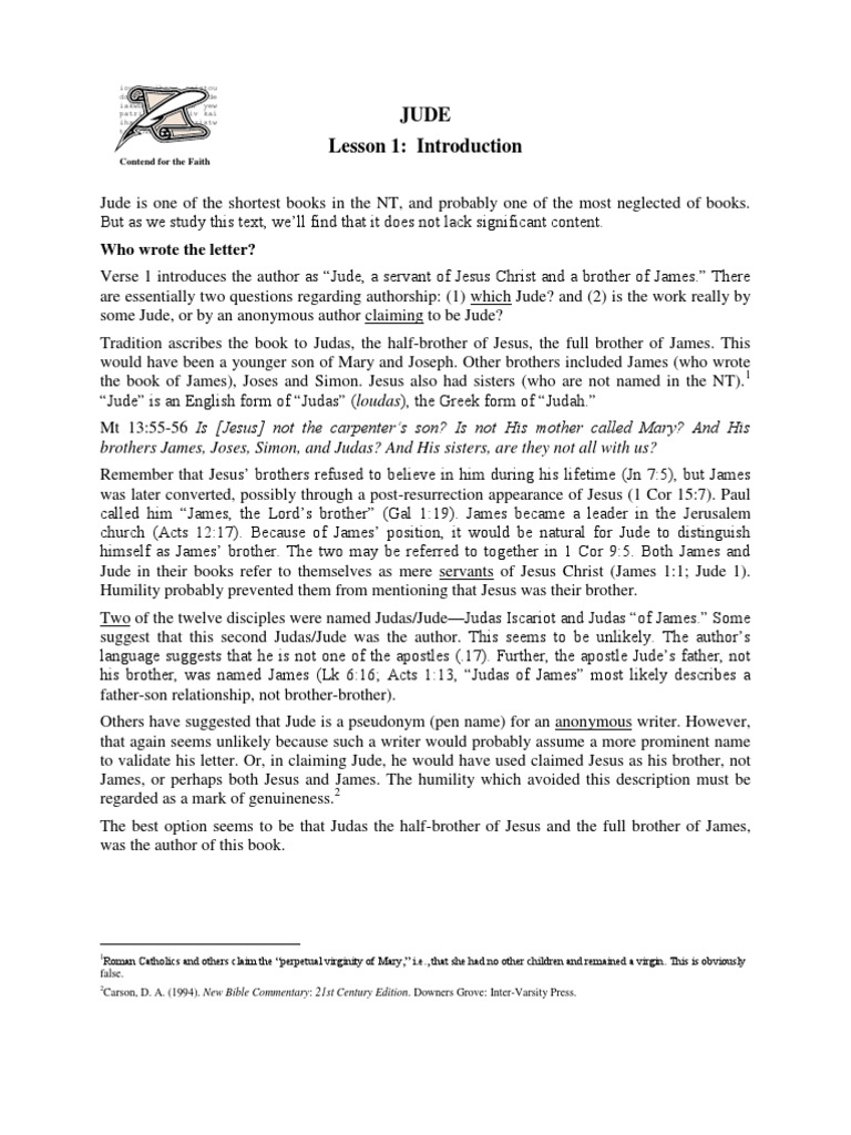 Book of Jude | PDF | Epistle Of James | Epistle Of Jude