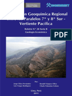 Boletin Prospeccion Geoquimica... Paralelos - 7-8 - Sur - Vertiente - Pacifica