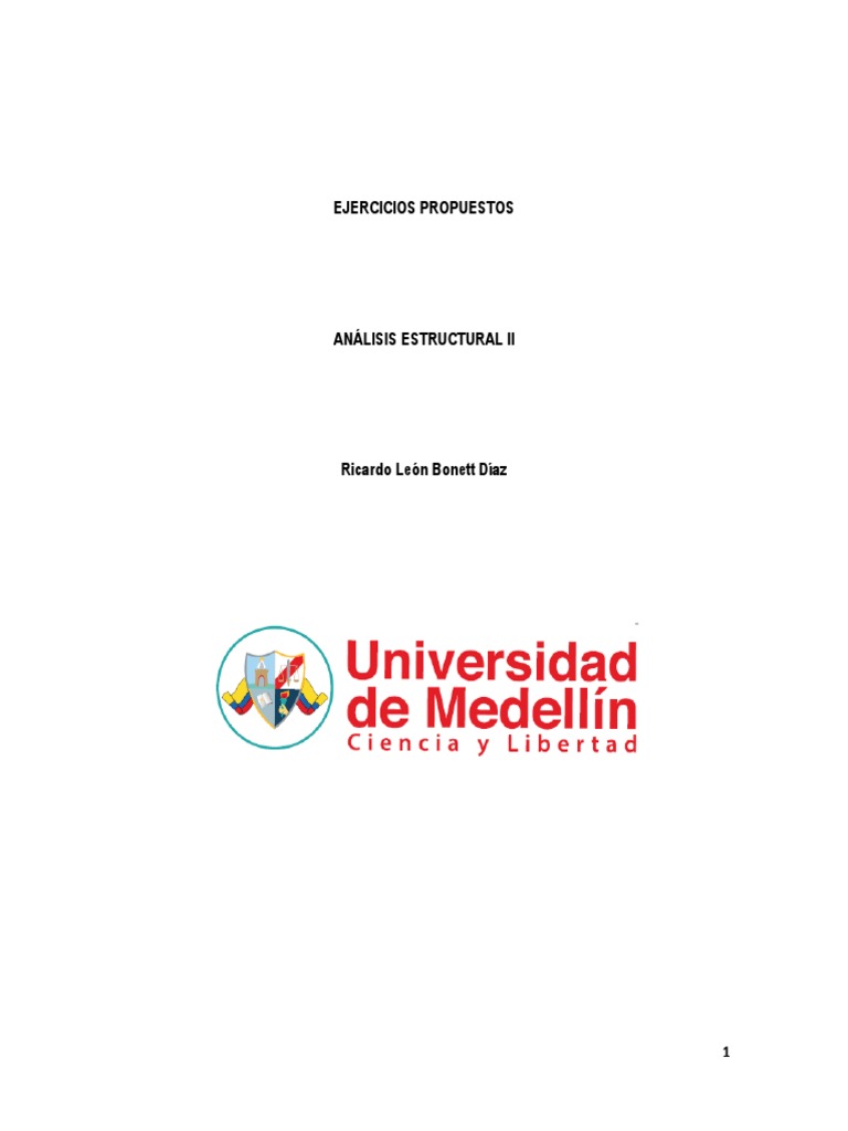 Ejercicios Analisis Estructural Ii Respuestas Pdf Pdf Rigidez