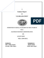 LCM-MBA Seminar Report On Globalization PDF
