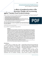 Anti-Inflammatory Effects of Powdered Product of Bu Yang Huan Wu Decoction: Possible Role in Protecting Against Transient Focal Cerebral Ischemia