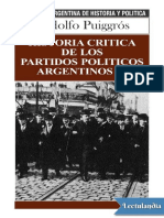 Historia Critica de Los Partidos Politicos Argentinos I - Rodolfo Puiggros