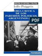 Historia Critica de Los Partidos Politicos Argentinos III - Rodolfo Puiggros