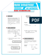 Series Numericas para Cuarto de Secundaria