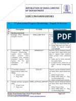 Power Grid Corporation of India Limited Erp Department: Project Progress Report