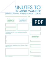 10 Minutes To Let Your Mind Wander Printable Journal Page by Christie Zimmer PDF