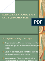 Management Concepts and Fundamentals