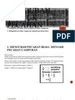 Mengubah Pecahan Biasa Dan Campuran