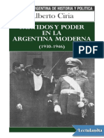 Partidos y Poder en La Argentina Moderna - Alberto Ciria PDF