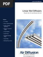 Series GSL: Linear Slot Diffuser | PDF | Duct (Flow) | Mechanical ...