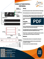 Ts En81-20 Lift Door Photocell User Manual: Mounting