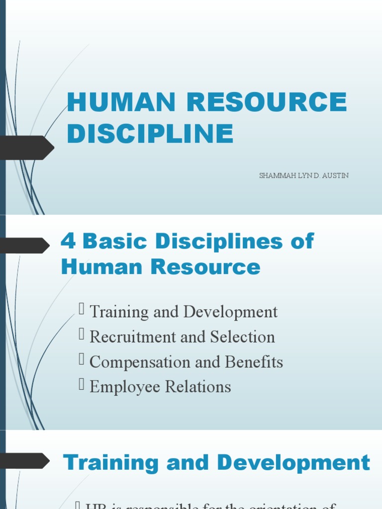 Human Resource Discipline PDF