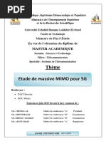 Etude de massive MIMO pour 5G