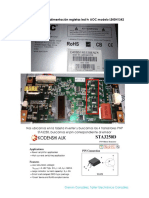 Modificar Voltaje Alimentaciã N Regletas Led TV AOC Modelo LE40H1342