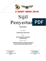 Sijil FORUM ADAT IBAN 2018