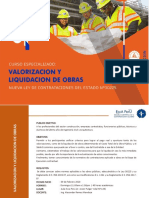 Valorizacion y Liquidacion de Obras