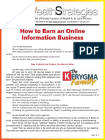 How To Earn An Online Information Business: Step 1: Identify The Problem You Want To Solve
