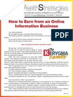 How To Earn From An Online Information Business: Step 1: Identify The Problem You Want To Solve