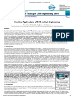 Non Destructive Testing in Civil Engineering 2003
