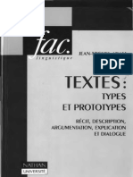 Adam, Jean-Michel (1992) - Les Textes - Types Et Prototypes PDF