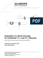 Evaluation of A Novel Concept For Combined NO and SO Removal