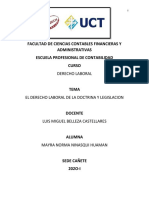 Ninaqui Huaman Mayra - Actividad 1. Derecho Laboral de La Doctrina y Legislacion PDF