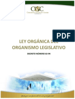 Ley Organica Del Organismo Legislativo