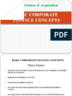 Basic Corporate Finance Concepts: Joint Venture & Acquisition