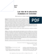 Las Vias de La Educacion Ciudadana en Colombia PDF
