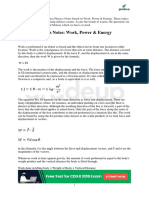 Physics Notes: Work, Power & Energy: WWW - Gradeup.co