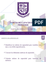 Unidad II - Indices de Capacidad de Procesos