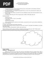 Module 1: Knowing Oneself