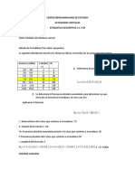 Actividad Virtual. Estadistica Descriptiva