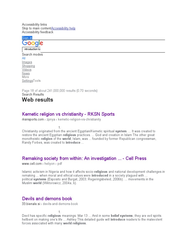 Web Results: Kemetic Religion Vs Christianity - RKSN Sports | PDF