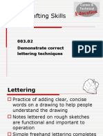 Basic Drafting Skills Lettering: Education