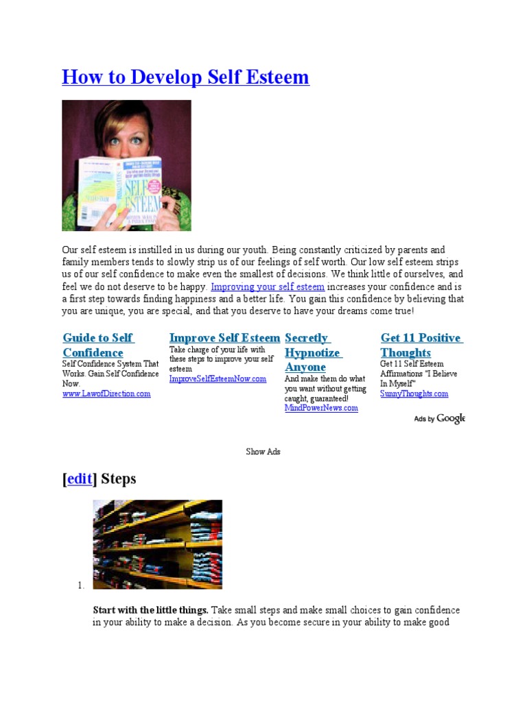 Boost Self Esteem: A Step-by-Step Guide | PDF | Self Esteem | Feeling